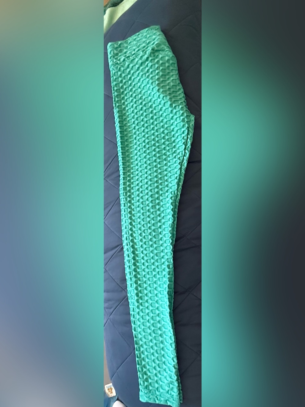 Textured Mint Green Leggings